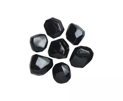 Камни кристалл черные - 7 шт. (Черный)