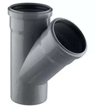 Канализация Тройник ПП 110х110/45° ВНУТР Ostendorf