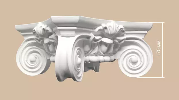 Капитель DECOMASTER 90018-2 (360*170*360мм)