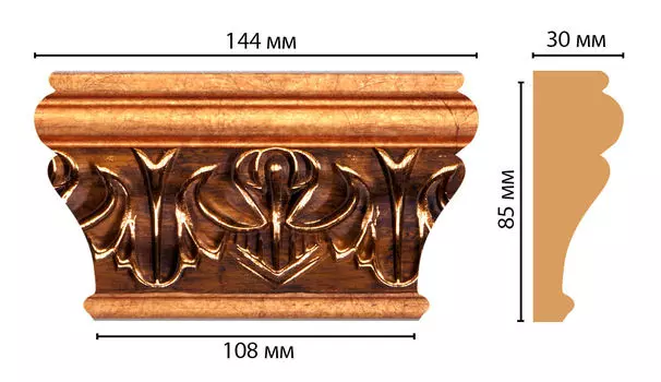 Капитель DECOMASTER D202-1223 (144*85*30мм)