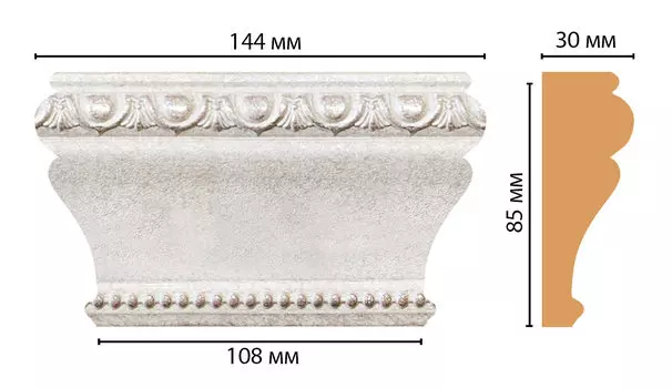 Капитель DECOMASTER D202-19D (144*85*30мм)