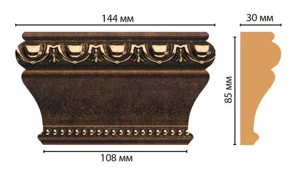 Капитель DECOMASTER D202-56 (144*85*30мм)