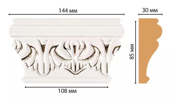 Капитель DECOMASTER D202-60 (144*85*30мм)