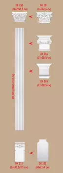 Капитель DECOMASTER DK-203 (230*143*57мм)