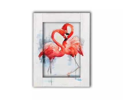 Картина Два фламинго