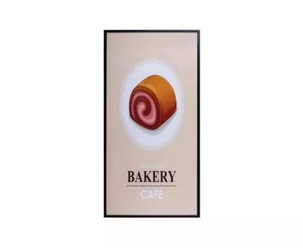 Картина интерьерная Bakery Caf? 20х40см (мультиколор, 2,2)