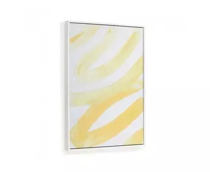 Картина Lien (желтый, белый, 43)