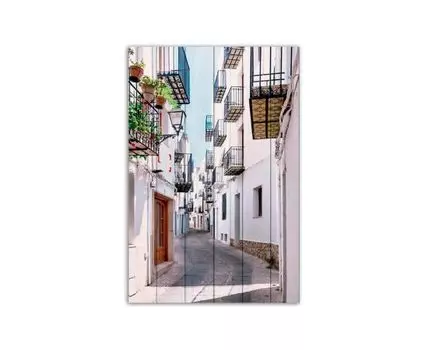Картина на дереве Валенсия 60х90 см (Белый, 60)