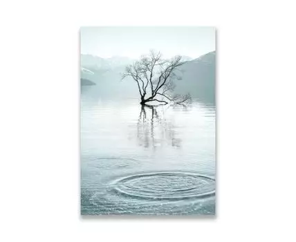 Картина на холсте Дерево на реке