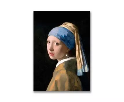 Картина на холсте Девушка с жемчужной сережкой