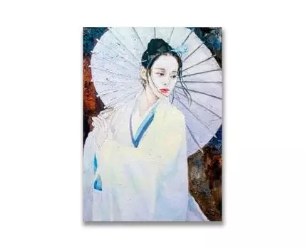 Картина на холсте Красивая японка