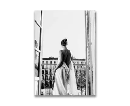 Картина на холсте На балконе в Париже