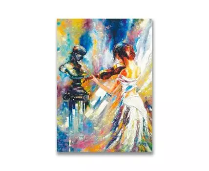 Картина на холсте Скрипачка