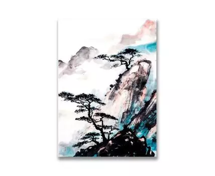 Картина на холсте Японская живопись №2