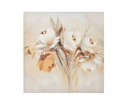 Картина на подрамнике (золотистый, бирюзовый, 100)