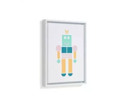 Картина с роботом Julisa, разноцветная 30 x 40 см