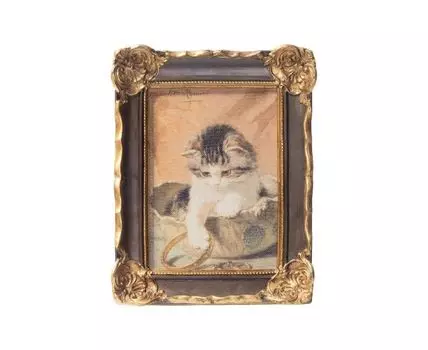 Картина в раме, масло, под старину