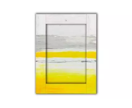 Картина Желтый, белый и серый