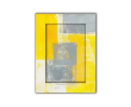 Картина Желтый и серый