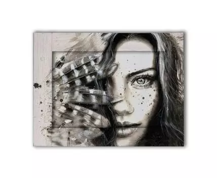 Картина Женщина с перьями