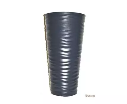 Кашпо Цилиндро графит высота 60 см