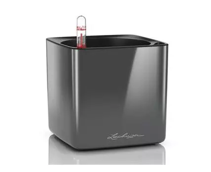 Кашпо Cube Glossy14 (Серый, 14)