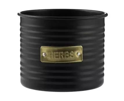 Кашпо для растений Otto (черный, натуральный)