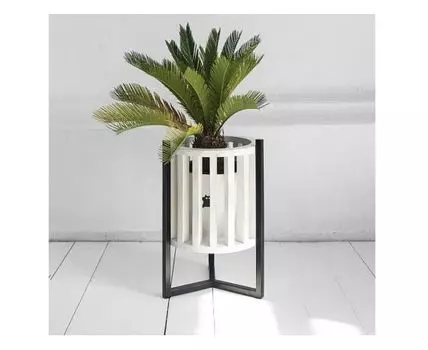 Кашпо Куг в белом цвете (34)