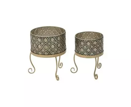 Кашпо на подставке, набор 2 шт