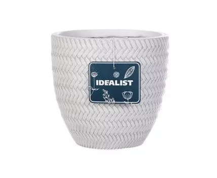 Кашпо Плейт (Белый)