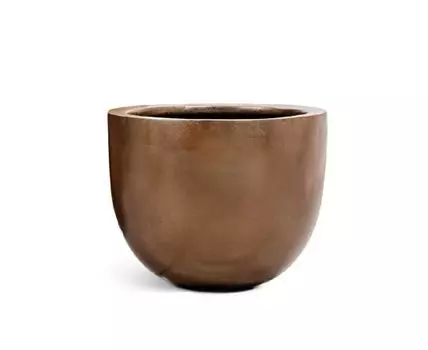 Кашпо TREEZ Effectory Metal низкая