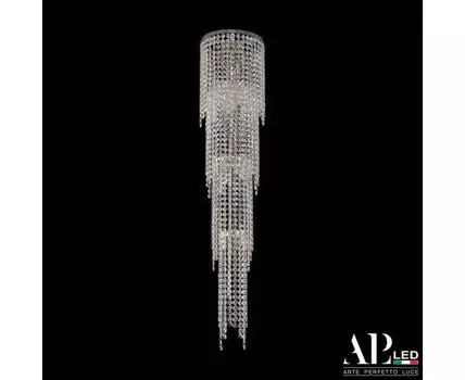 Каскадная люстра APL LED хрустальная Rimini