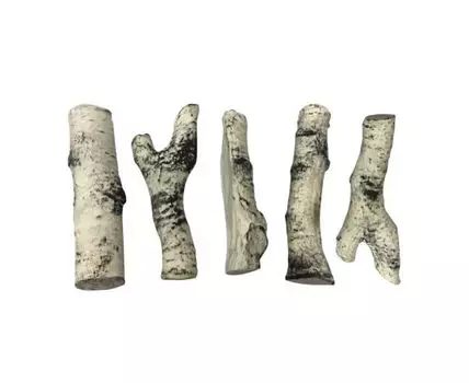 Керамические дрова береза - 5 шт