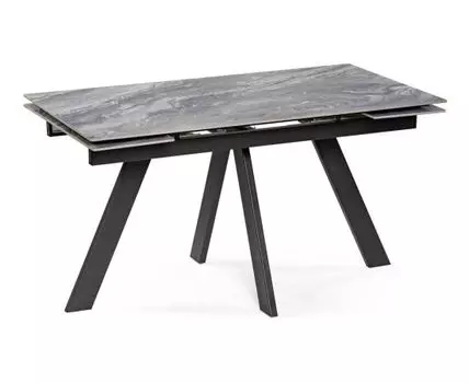 Керамический стол Невис 140(200)х80х76 оробико / черный