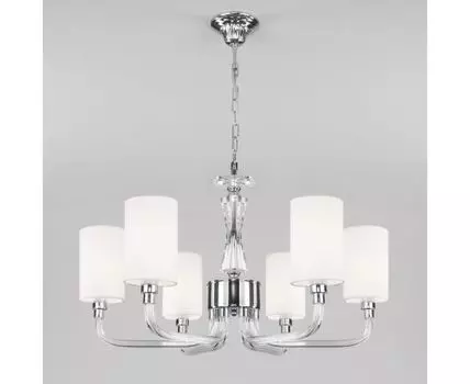 Классическая люстра с абажурами 60112/6 хром