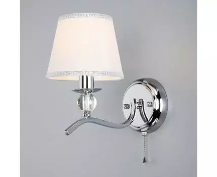 Классическое бра с абажуром 60097/1 хром