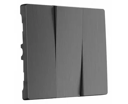 Клавиши для выключателя трехклавишного Werkel графит рифленый W1139004