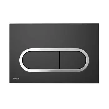 Кнопка инсталляционная Ravak Chrome черная