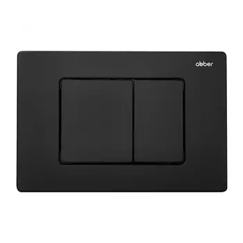 Кнопка смыва ABBER AC0120MB черная матовая