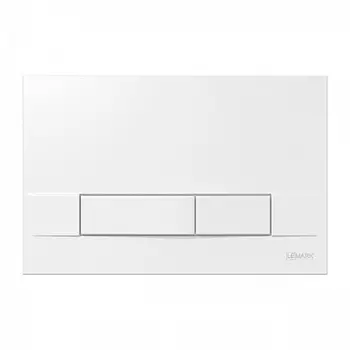 Кнопка смыва Lemark BIT для инсталляции, механическая, белый глянец