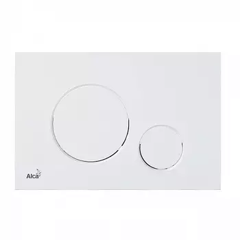 Кнопка управления для скрытых систем инсталляции, арт.M676, белый/матовый