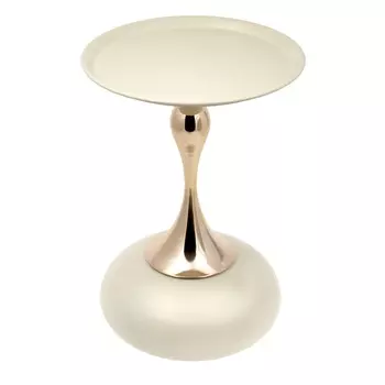 Кофейный столик Angel диам.40см x 55см, белый, металл