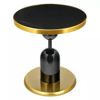 Кофейный столик Gloria диам.50см x 54см, чёрный, металл