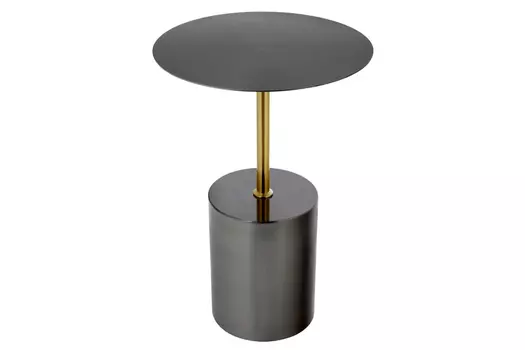 Кофейный столик Solid диам.40см x 58см, чёрный, металл