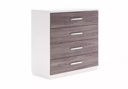 Комод Авангард 4 ящика (белый)