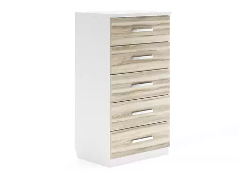 Комод Авангард 5 ящиков (белый)