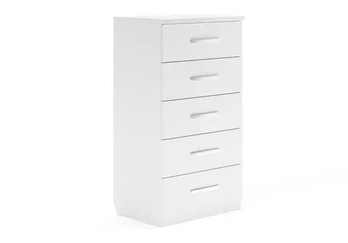 Комод Авангард 5 ящиков (белый)
