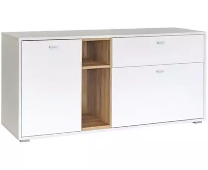 Комод Бэль 10.91 белый премиум / дуб золотой craft