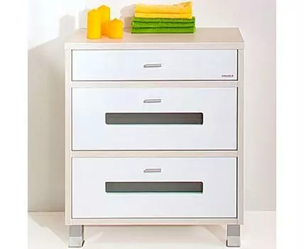 Комод БАЛИ 71 ПВХ светлая лиственница / белый