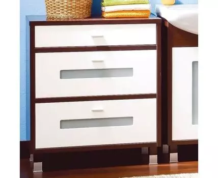 Комод БАЛИ 71 ПВХ венге / белый